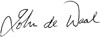 Signature of John de Waal, Headmaster